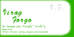 virag forgo business card